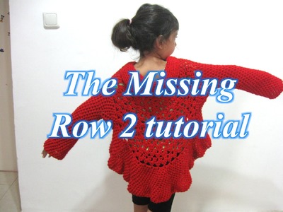 Butterfly Stitch Circular Jacket - Part 1 (Row 2) - Left Handed Crochet Tutorial