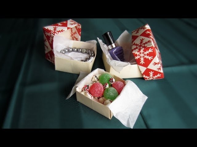 Christmas Gift Box: Origami Tutorial