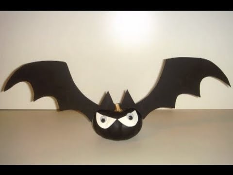 CRAFT - How to Make Halloween Bat-O' Lantern