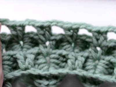 Crochet Lessons - How to work the Crocodile Stitch - Part 5