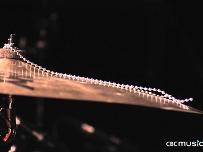 Cymbal with Sizzler Beads in Super Slow Motion