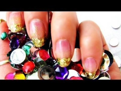 D.I.Y Glitter French Tips Nails : SecretLifeOfABioNerd