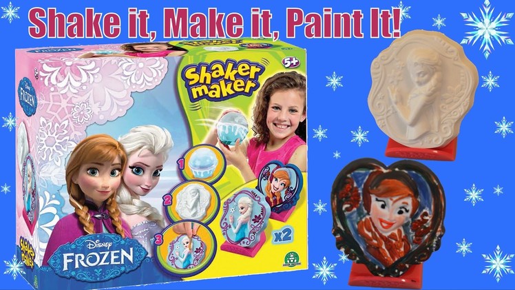 Disney Frozen Shaker Maker from Movie Frozen - Paint your own Queen Elsa Princess Anna Sculptor