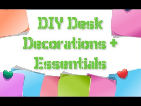 DIY Desk Decorations + Essentials | Simple Calendar | Upcycle Cereal boxes |