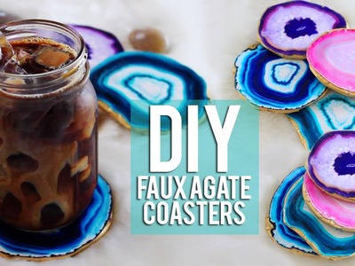 DIY Faux Agate Coasters TUMBLR Inspired