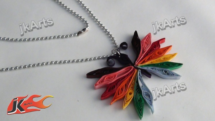 DIY How to make Paper Quilling Butterfly Pendent - JK Arts  296