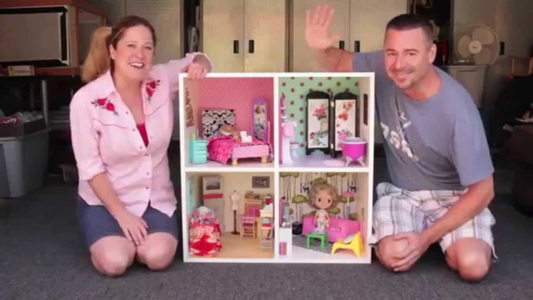 DIY Modern Bookshelf Dollhouse with Cathie & Steve