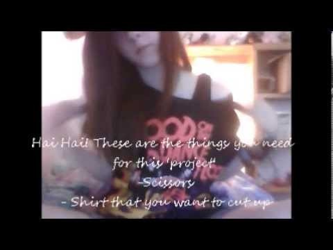 DIY: Shirt Cutting Tutorial! ^,^
