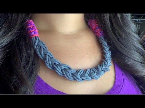 DIY Statement Necklace: Parachute Cord