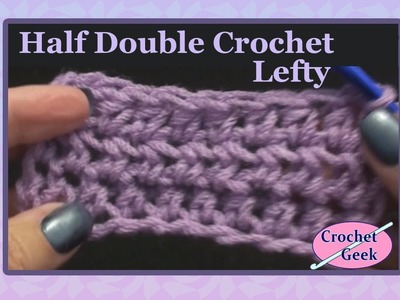 Half Double Crochet Left Hand Beginner Stitches