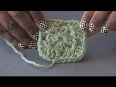 How to Crochet a Left-Handed Granny Square : Crochet Projects