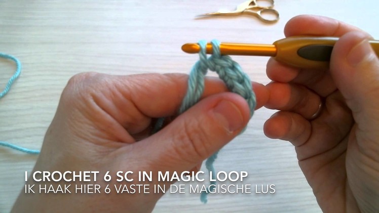 How to crochet magic loop. hoe haak je een magische lus?