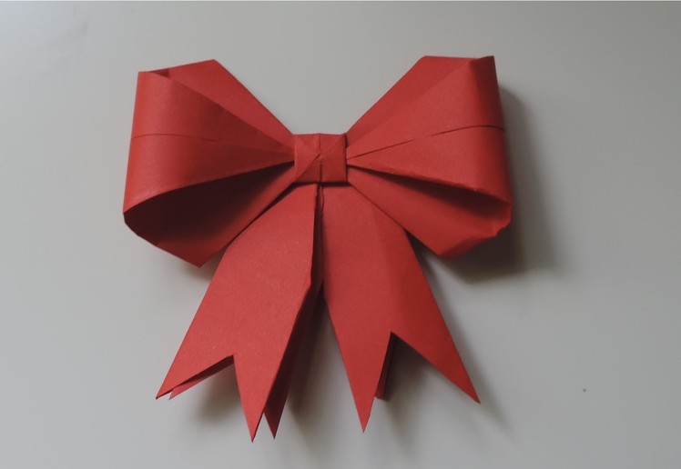 How To Make A Paper Bow. Ribbon . (Full HD)