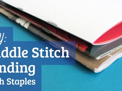 How to Saddle Stitch with Staples : Bookbinding Tutorial