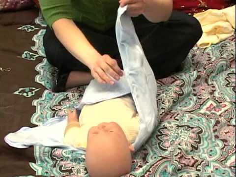 How to Swaddle a Baby : Swaddling With Swaddle Happy Blanket