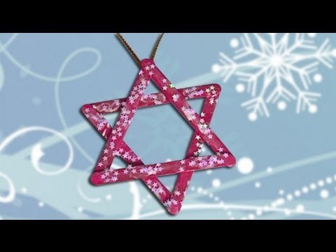 Ideas to decorate Christmas. Star craft for children