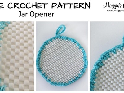 Jar Gripper Free Crochet Pattern - Right Handed