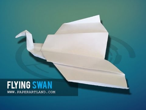 Let's make an Easy Paper Plane that flies far | Flying Swan ( Tri Dang )