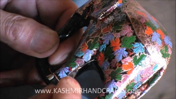 Making of Decorative Papier Mache Craft in Kashmir