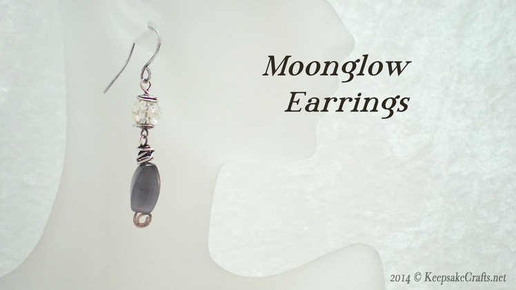 Moonglow Wire Wrapped Earrings Tutorial