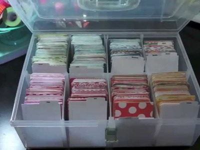 Organizing Project Life cards by color