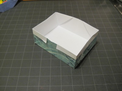 Origami rectangle box from Letter size paper.