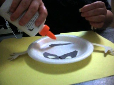 Paper Plate Ghost Kid Craft