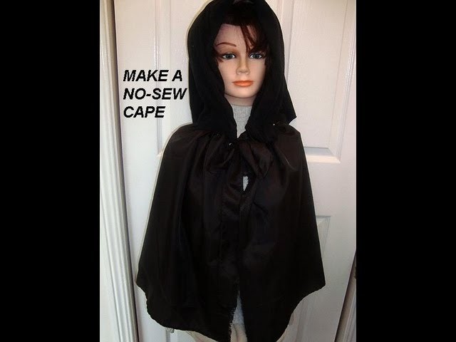 QUICK NO SEW CAPE, how to diy, witch cape, super hero, Red Riding Hood, dracula, wizards