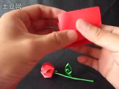 Simple and beautiful rose origami