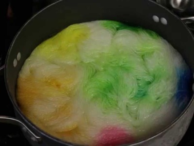 Space Dyeing Yarn with Easter Egg Dye Pellets