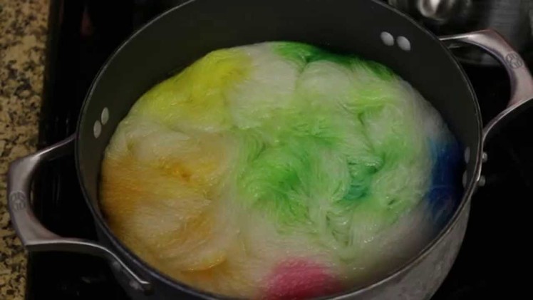 Space Dyeing Yarn with Easter Egg Dye Pellets