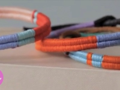 Thread Wrapped Friendship Bracelets - DIY Style - Martha Stewart