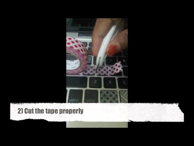 Washi Tapes DIY (Laptop Keyboard Tutorial)