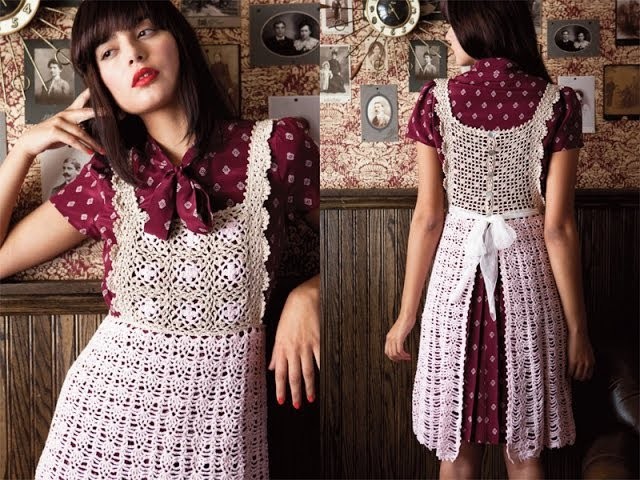 #18 Apron Dress, Vogue Knitting Crochet 2013 Special Collector's Issue