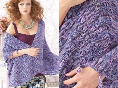 #27 Wave Stitch Wrap, Vogue Knitting Early Fall 2010