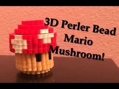 3D Perler Bead Mario Mushroom