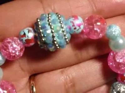 Beaded Stretchy Bracelets and Key Chains!