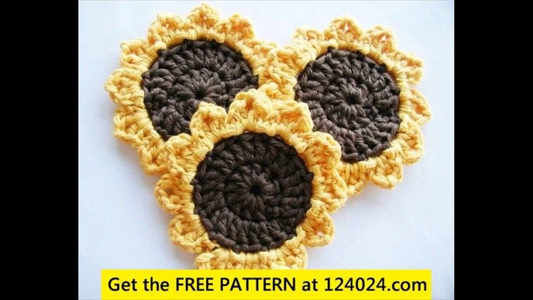 Crochet flower scarf