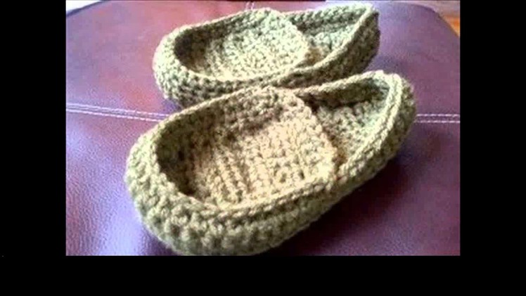 Crochet slippers for boys