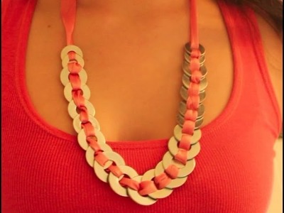 DIY: 1940's Inspired Washers & Ribbon Necklace