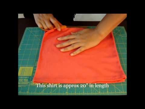 DIY Dog Clothes  Make Easy 5min Pattern Free Spaghetti Shirt for Dogs