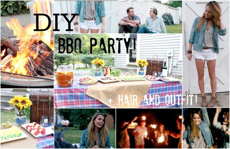 DIY End Of Summer BBQ Party + Hair & Outfit!