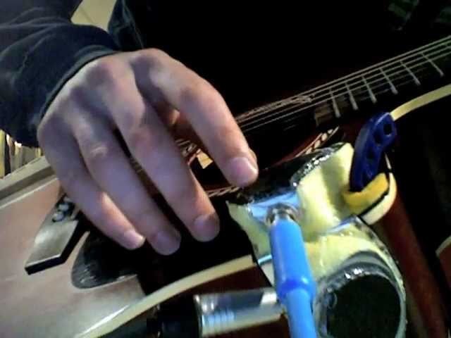 DIY guitar mounted piezo midi drum triggers