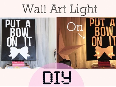 DIY Light.Lamp Wall Art - Home Decor