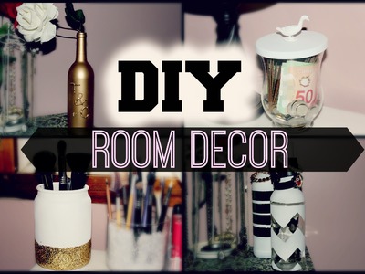 DIY Room Decor {Reuse Candle Jars + Bottles}