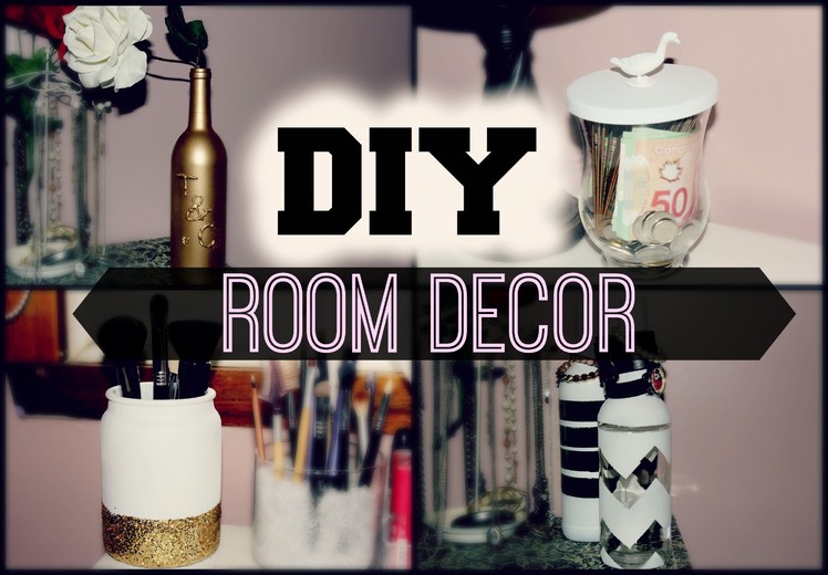 DIY Room Decor {Reuse Candle Jars + Bottles}