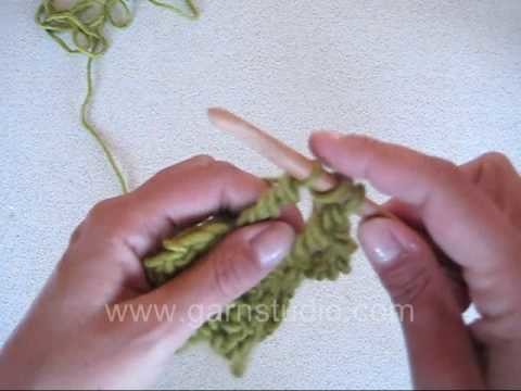 DROPS Crochet Tutorial: How to crochet triple treble US. Quadruple treble UK