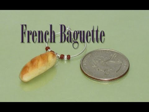 French Baguette Polymer Clay Charm Tutorial
