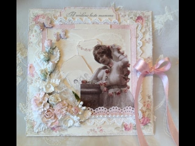 Girly and feminine card with Wild Orchid Crafts beautiful flowers