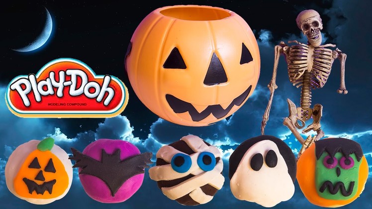Halloween Play Doh Cupcakes DIY Ghost Pumpkin Witch Mummy How To Make Halloween Crafts